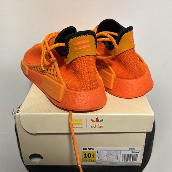 Adidas NMD HU Pharrell Orange / Size: 10.5 Men’s / NEW with OG Box - Picture 6 of 12